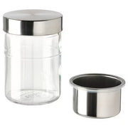 IKEA DAGKLAR Jar with insert, clear glass/stainless steel | Food containers | Storage & organisation | Eachdaykart - EachDayKart