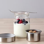 IKEA DAGKLAR Jar with insert, clear glass/stainless steel | Food containers | Storage & organisation | Eachdaykart - EachDayKart