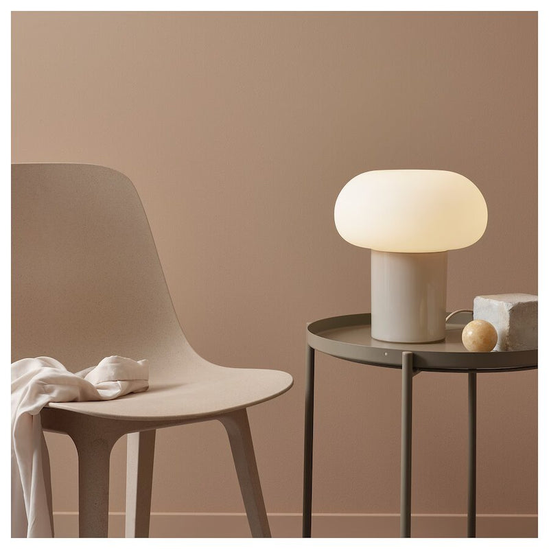 IKEA DEJSA Table lamp, beige/opal white glass | IKEA table lamps | Eachdaykart - EachDayKart