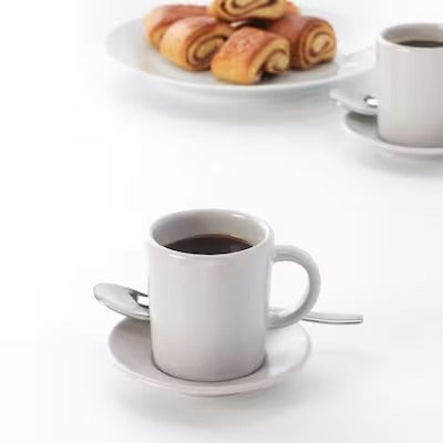 IKEA DINERA Espresso cup and saucer, beige | IKEA Mugs & cups | IKEA Coffee & tea | Eachdaykart