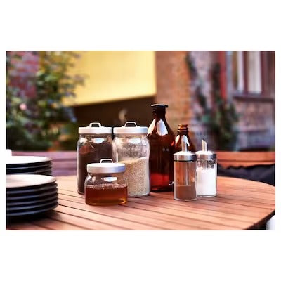 IKEA DOLD Portion sugar shaker, clear glass/stainless steel | Spice & condiment stands | Storage & organisation | Eachdaykart - EachDayKart