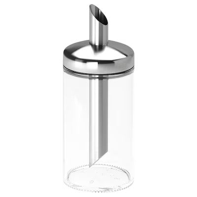 IKEA DOLD Portion sugar shaker, clear glass/stainless steel | Spice & condiment stands | Storage & organisation | Eachdaykart