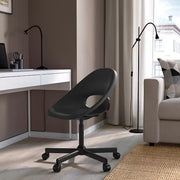 IKEA ELDBERGET / MALSKAR Swivel chair, dark grey/black | IKEA Desk chairs for home | IKEA Desk chairs | Eachdaykart - EachDayKart