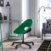 IKEA ELDBERGET / MALSKAR Swivel chair, green/black | IKEA Desk chairs for home | IKEA Desk chairs | Eachdaykart - EachDayKart