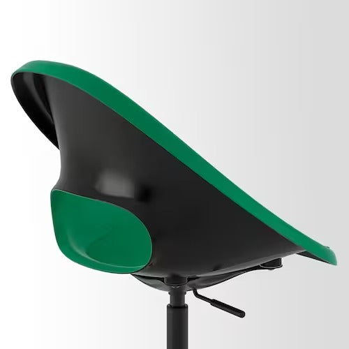 IKEA ELDBERGET / MALSKAR Swivel chair, green/black | IKEA Desk chairs for home | IKEA Desk chairs | Eachdaykart - EachDayKart
