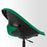 IKEA ELDBERGET / MALSKAR Swivel chair + pad, green black/dark grey | IKEA Desk chairs for home | IKEA Desk chairs | Eachdaykart