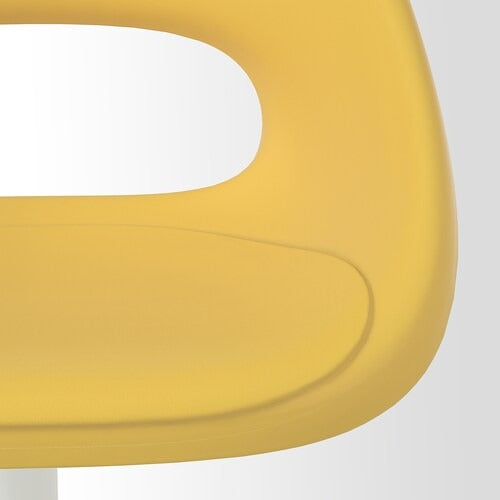 IKEA ELDBERGET / MALSKAR Swivel chair, yellow/white | IKEA Desk chairs for home | IKEA Desk chairs | Eachdaykart