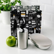 IKEA ENKELSPÅRIG Water bottle, stainless steel/black | Water bottle & travel mugs | Storage & organisation | Eachdaykart - EachDayKart