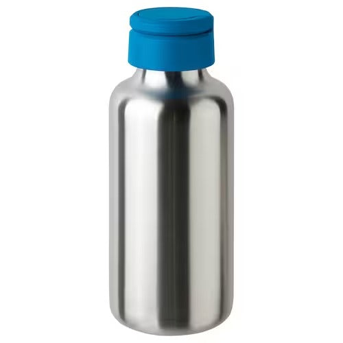 IKEA ENKELSPÅRIG Water bottle, stainless steel/bright blue | Water bottle & travel mugs | Storage & organisation | Eachdaykart - EachDayKart