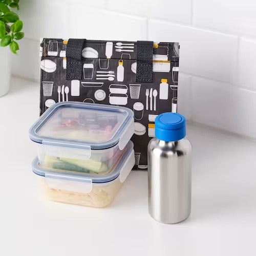 IKEA ENKELSPÅRIG Water bottle, stainless steel/bright blue | Water bottle & travel mugs | Storage & organisation | Eachdaykart - EachDayKart