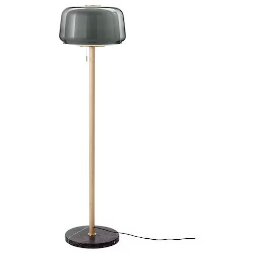 IKEA EVEDAL Floor lamp, marble/grey | IKEA Floor Lamps | Eachdaykart