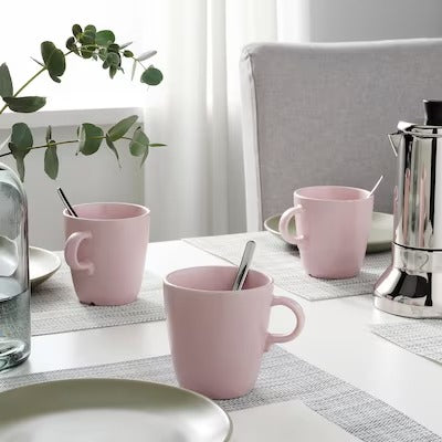 IKEA FARGKLAR Mug, matt light pink | IKEA Mugs & cups | IKEA Coffee & tea | Eachdaykart