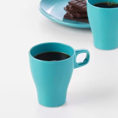 IKEA FARGRIK Mug, turquoise | IKEA Mugs & cups | IKEA Coffee & tea | Eachdaykart