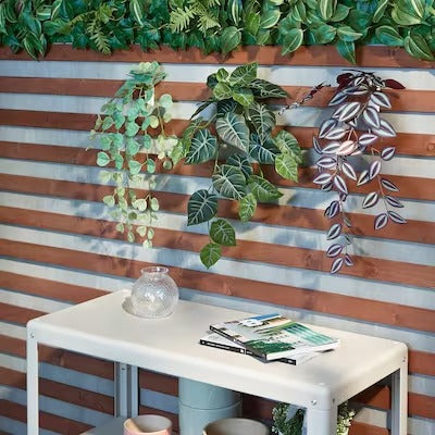 IKEA FEJKA Artificial plant with wall holder, in/outdoor/green/lilac | IKEA Artificial plants & flowers | IKEA Plants & flowers | IKEA Decoration | Eachdaykart - EachDayKart