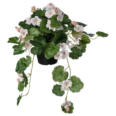 IKEA FEJKA Artificial potted plant, in/outdoor Geranium/hanging light pink | IKEA Artificial plants & flowers | IKEA Plants & flowers | IKEA Decoration | Eachdaykart