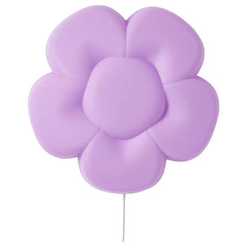 IKEA UPPLYST LED wall lamp, flower lilac | IKEA Children's lighting | Eachdaykart - EachDayKart