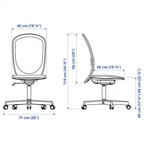 IKEA FLINTAN Office chair,  beige | IKEA Desk chairs for home | IKEA Desk chairs | Eachdaykart