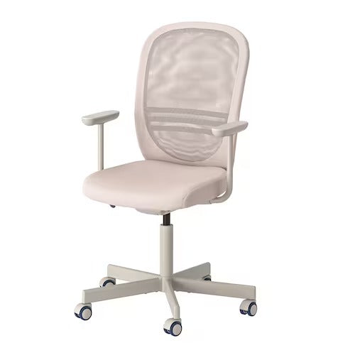 IKEA FLINTAN Office chair with armrests, beige | IKEA Desk chairs for home | IKEA Desk chairs | Eachdaykart