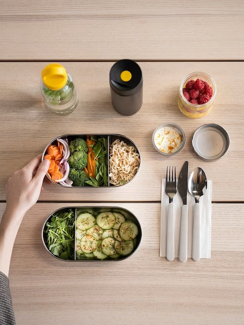 IKEA FORMSKON Water bottle, clear glass/yellow | Water bottle & travel mugs | Storage & organisation | Eachdaykart - EachDayKart