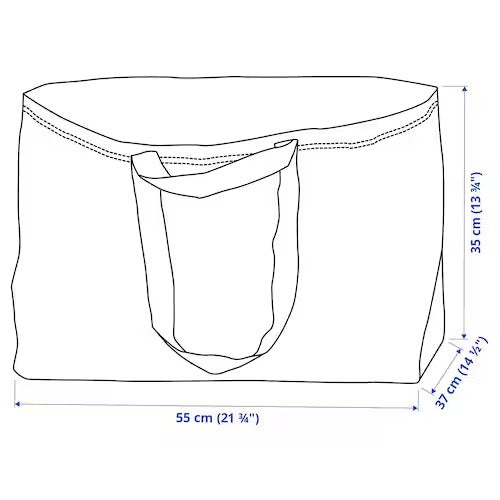 IKEA FRAKTA Carrier bag, large, blue | Shopping bags & tote bags | IKEA Bags | Eachdaykart - EachDayKart