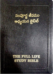 Full life study bible in telugu leather bound - EachDayKart