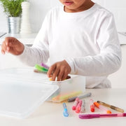 IKEA GLIS Box with lid, transparent | IKEA Children's boxes & baskets | IKEA Storage boxes & baskets | IKEA Small storage & organisers | Eachdaykart - EachDayKart