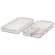 IKEA GODMORGON Storage unit, set of 2, smoked | IKEA Bathroom boxes & baskets | IKEA Storage boxes & baskets | IKEA Small storage & organisers | Eachdaykart - EachDayKart