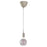 IKEA GRAVACKA / MOLNART Pendant lamp with light bulb, beige/grey clear glass, 125 mm (5 ") | IKEA ceiling lights | Eachdaykart
