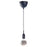 IKEA GRAVACKA / MOLNART Pendant lamp with light bulb, dark blue/grey clear glass, 95 mm (4 ") | IKEA ceiling lights | Eachdaykart