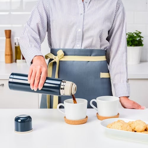 IKEA HALSA Steel vacuum flask, blue | Food containers | Storage & organisation | Eachdaykart - EachDayKart