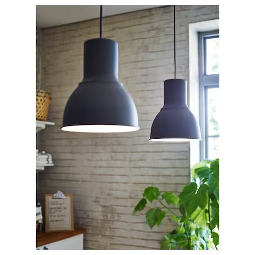 IKEA HEKTAR Pendant lamp, dark grey, 22 cm (9 ") | IKEA ceiling lights | Eachdaykart - EachDayKart