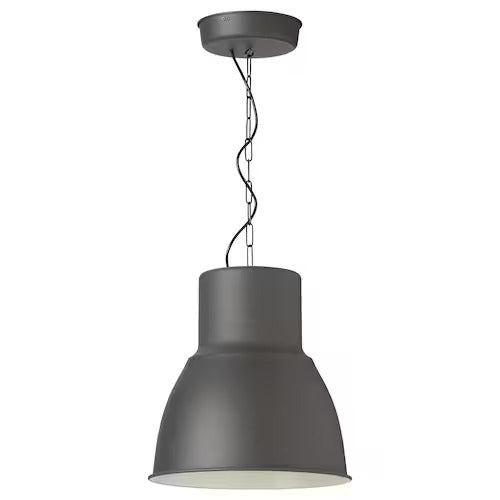 IKEA HEKTAR Pendant lamp, dark grey, 38 cm (15 ") | IKEA ceiling lights | Eachdaykart - EachDayKart