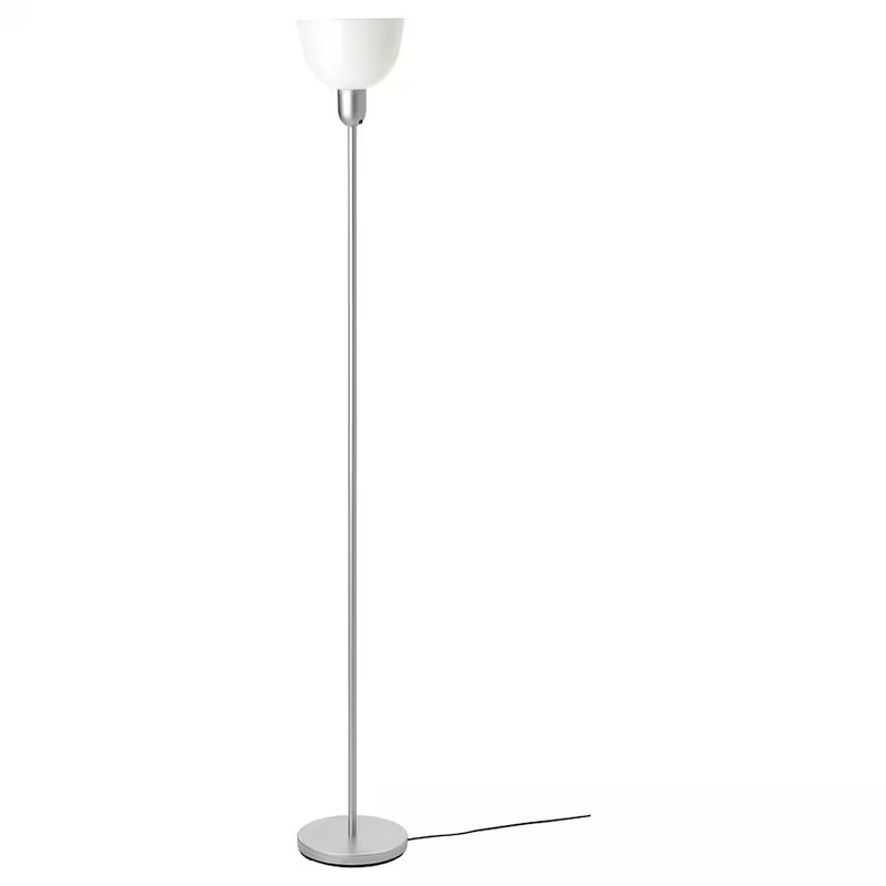 IKEA HEKTOGRAM Floor uplighter, silver-colour/white | IKEA Floor Lamps | Eachdaykart - EachDayKart