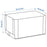 IKEA HEMMAFIXARE Shoe box, fabric striped/white/grey | IKEA Clothes boxes | IKEA Storage boxes & baskets | IKEA Small storage & organisers | Eachdaykart