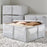IKEA HEMMAFIXARE Storage case, fabric striped/white/grey | IKEA Clothes boxes | IKEA Storage boxes & baskets | IKEA Small storage & organisers | Eachdaykart