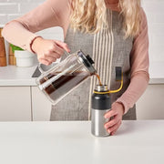 IKEA HETLEVRAD Insulated flask, stainless steel/black | Water bottle & travel mugs | Storage & organisation | Eachdaykart - EachDayKart