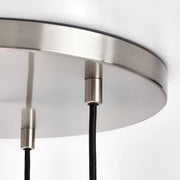 IKEA HOGVIND Pendant lamp with 3 lamps, nickel-plated/grey glass | IKEA ceiling lights | Eachdaykart - EachDayKart