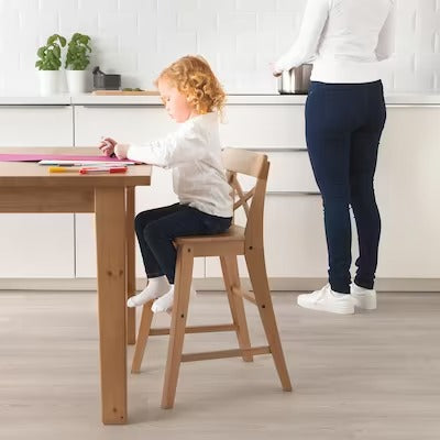 IKEA INGOLF Junior chair, antique stain | IKEA Junior dining chairs | IKEA Children's chairs | Eachdaykart