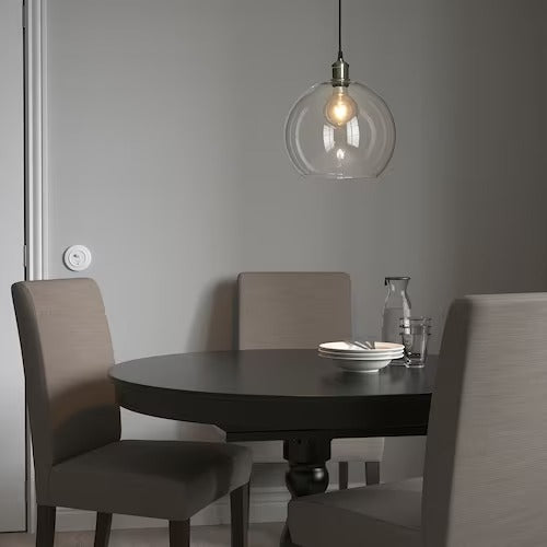 IKEA JAKOBSBYN / JALLBY Pendant lamp, clear glass/nickel-plated | IKEA ceiling lights | Eachdaykart