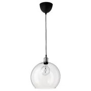 IKEA JAKOBSBYN / JALLBY Pendant lamp, clear glass/nickel-plated | IKEA ceiling lights | Eachdaykart - EachDayKart