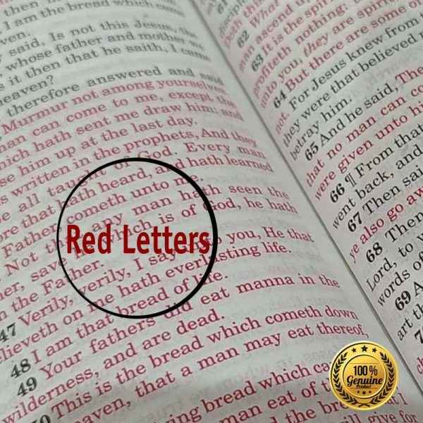 Authorized King James Version Red Letter Edition Containing Old And New Testament BSI With Concordance - Kjv Version Bibles - EachDayKart