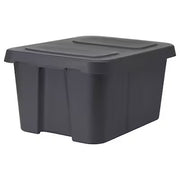 IKEA KLAMTARE Box with lid, in/outdoor, dark grey | IKEA Secondary storage boxes | IKEA Storage boxes & baskets | IKEA Small storage & organisers | Eachdaykart - EachDayKart