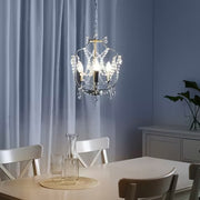 IKEA KRISTALLER Chandelier, 3-armed, silver-colour/glass | IKEA ceiling lights | Eachdaykart - EachDayKart