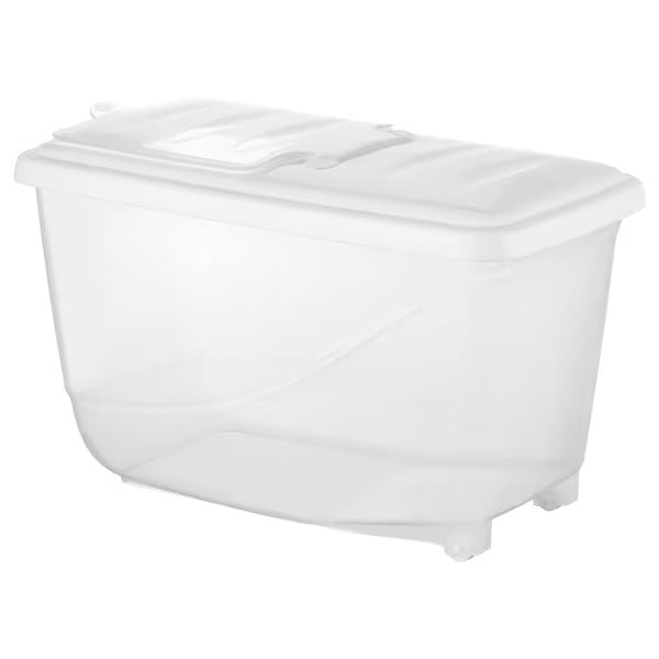 IKEA KRITISK Dry food jar with lid, white | Food containers | Storage & organisation | Eachdaykart - EachDayKart