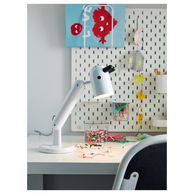 IKEA KRUX LED work lamp, white | IKEA Children's lighting | Eachdaykart - EachDayKart