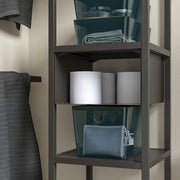 IKEA KUGGIS Box with lid, transparent black | IKEA Paper & media boxes | IKEA Storage boxes & baskets | IKEA Small storage & organisers | Eachdaykart - EachDayKart