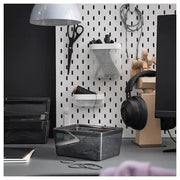 IKEA KUGGIS Box with lid, transparent black | IKEA Paper & media boxes | IKEA Storage boxes & baskets | IKEA Small storage & organisers | Eachdaykart - EachDayKart