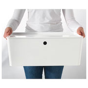IKEA KUGGIS Box with lid, white | IKEA Paper & media boxes | IKEA Storage boxes & baskets | IKEA Small storage & organisers | Eachdaykart - EachDayKart