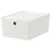 IKEA KUGGIS Box with lid, white | IKEA Paper & media boxes | IKEA Storage boxes & baskets | IKEA Small storage & organisers | Eachdaykart