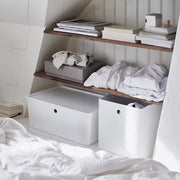 IKEA KUGGIS Box with lid, white | IKEA Paper & media boxes | IKEA Storage boxes & baskets | IKEA Small storage & organisers | Eachdaykart - EachDayKart